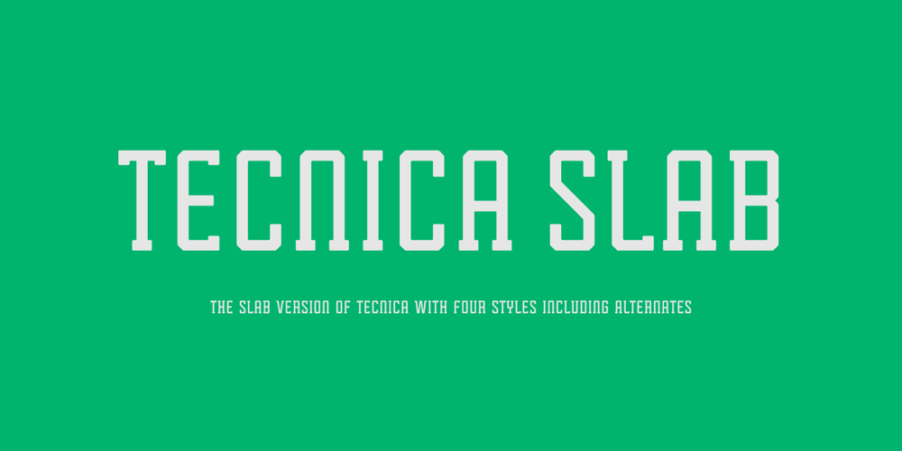 Tecnica Slab font
