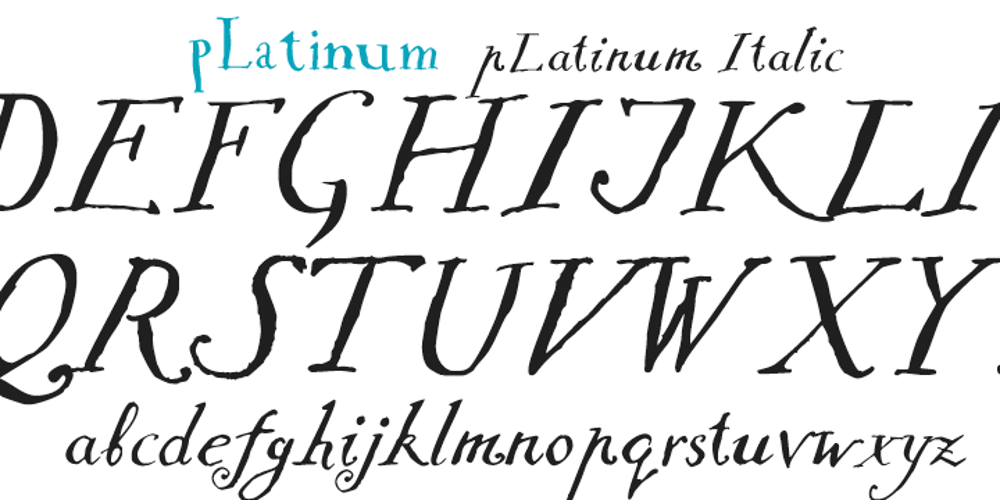 PLatinum font