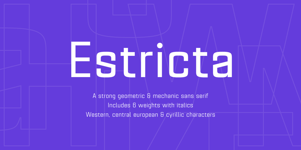 Estricta font
