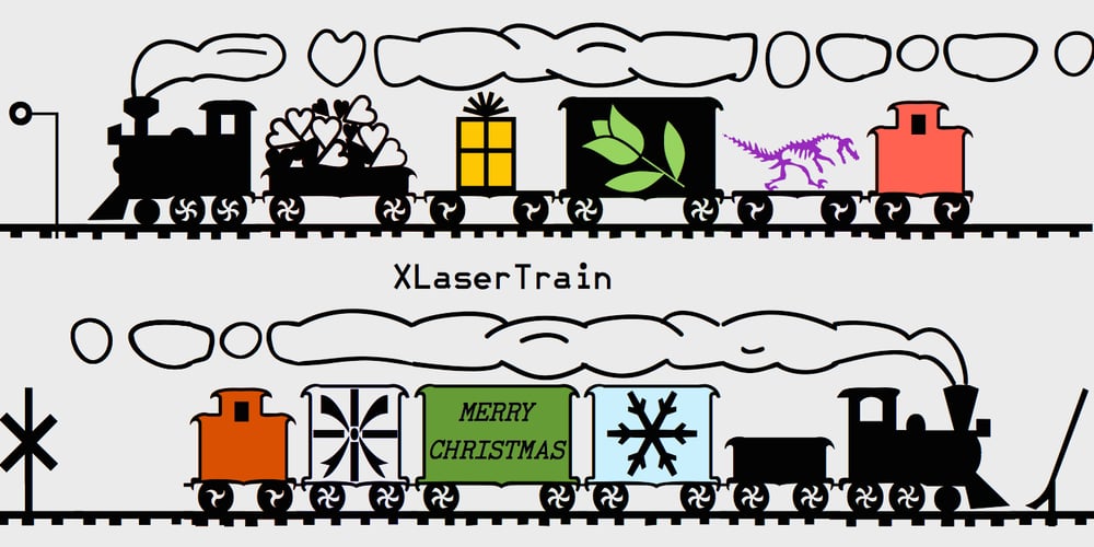 XLaserTrain font