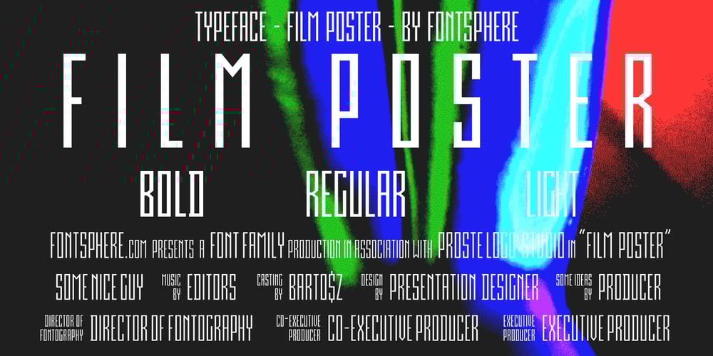 Film Poster font