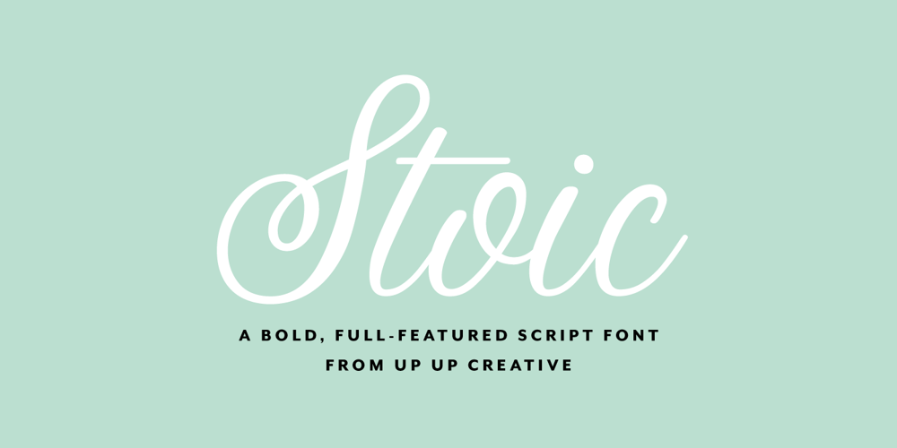 Stoic font