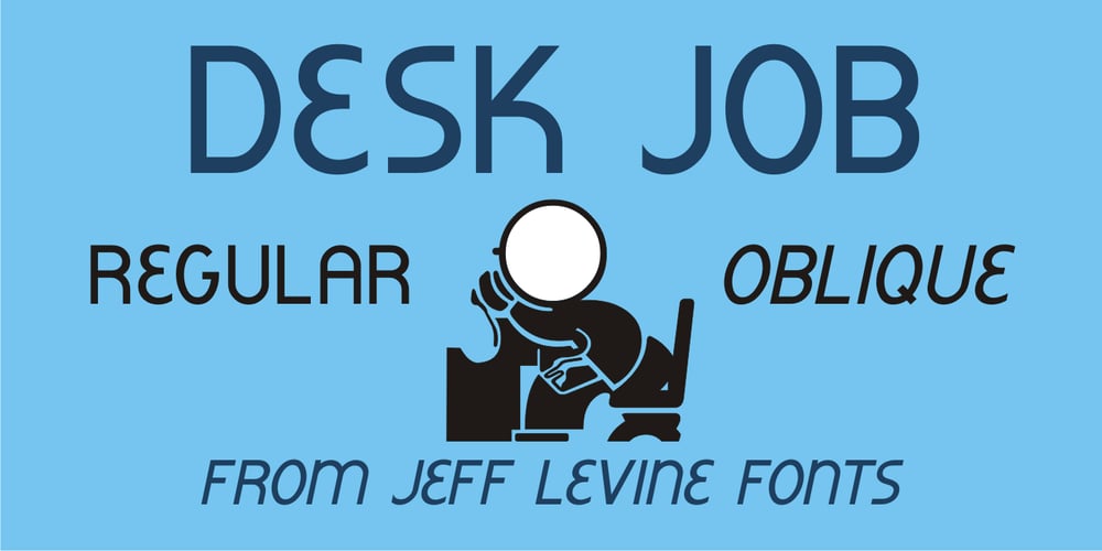 Desk Job JNL font