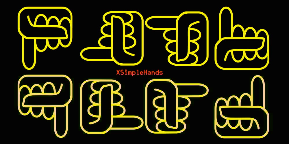 XSimple Hands font