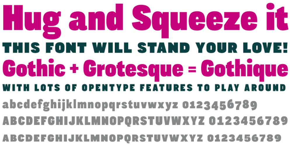 CA Gothique Superfat font
