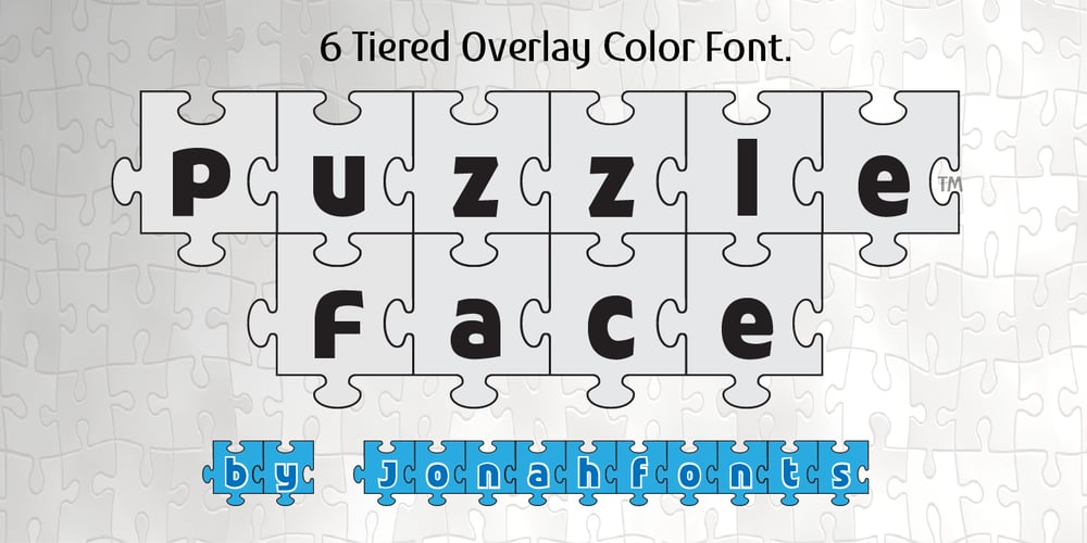 Puzzle Face font