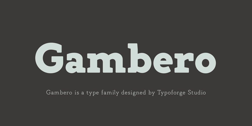 Gambero font
