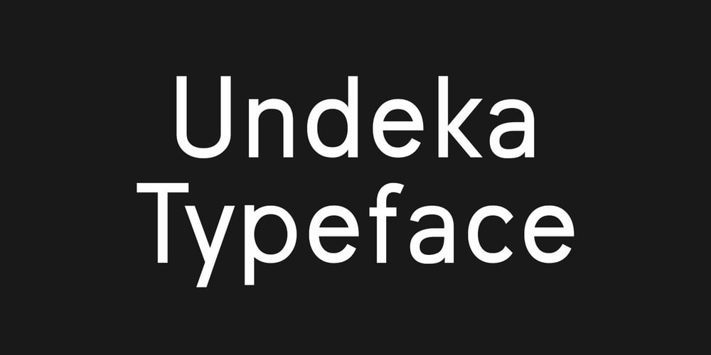 Undeka font