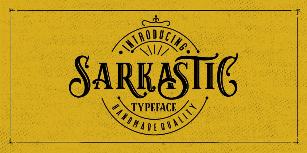 Sarkastic font