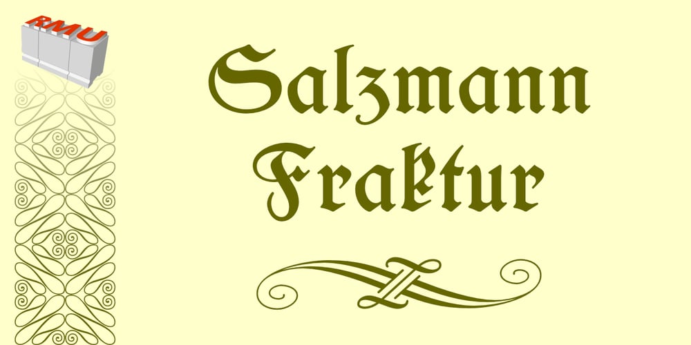 Salzmann Fraktur font