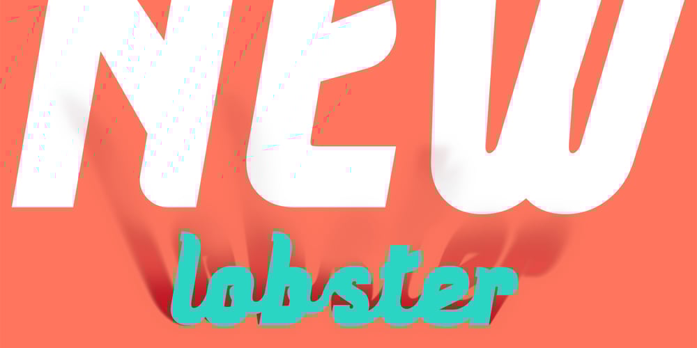 New Lobster font
