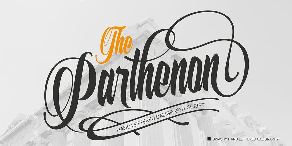 The Parthenon font