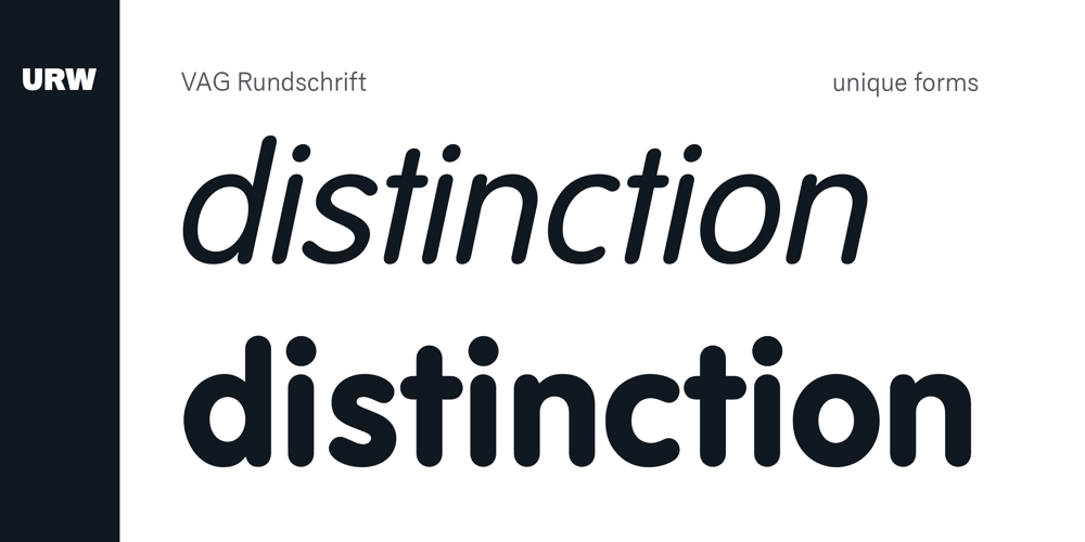 VAG Rundschrift font