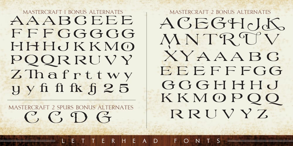 LHF Mastercraft font