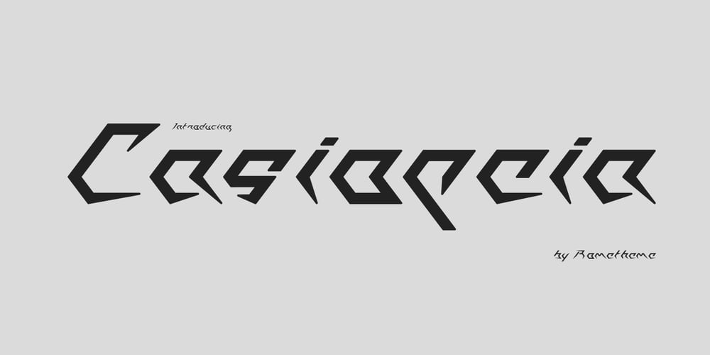 Casiopeia font