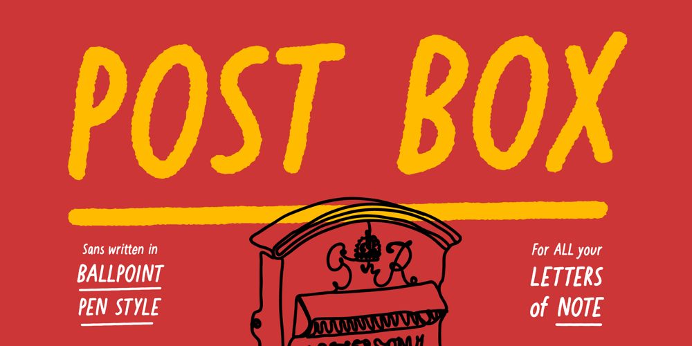 Post Box font