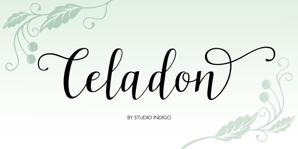 Celadon font