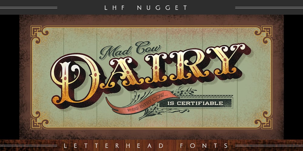 LHF Nugget font