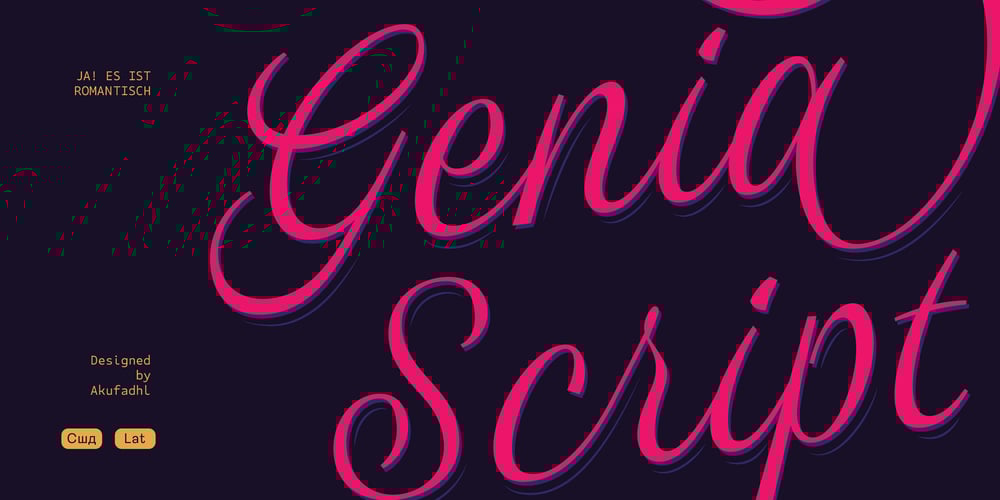 Genia font