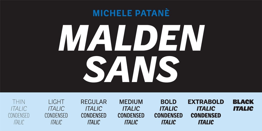 Malden Sans font