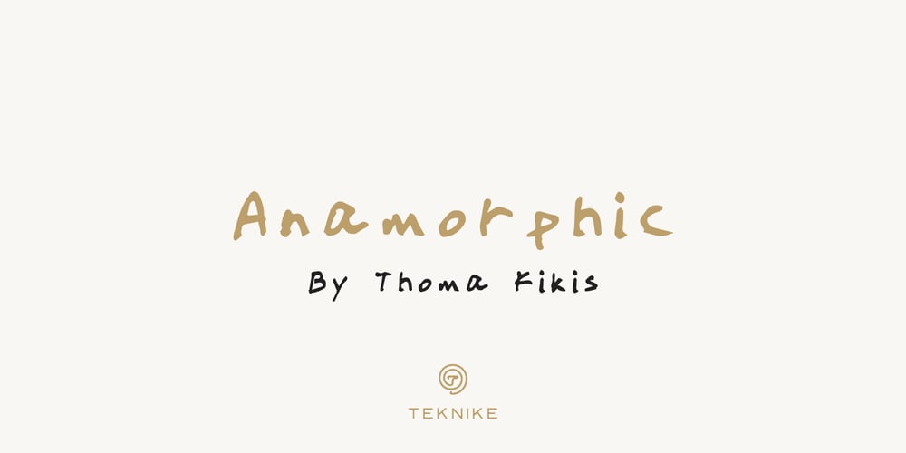 Anamorphic font