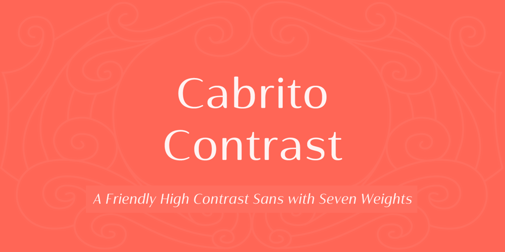 Cabrito Contrast font