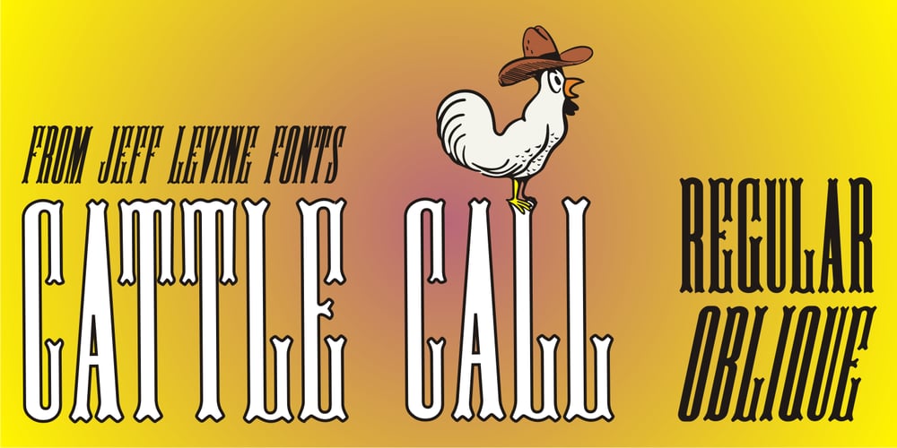Cattle Call JNL font