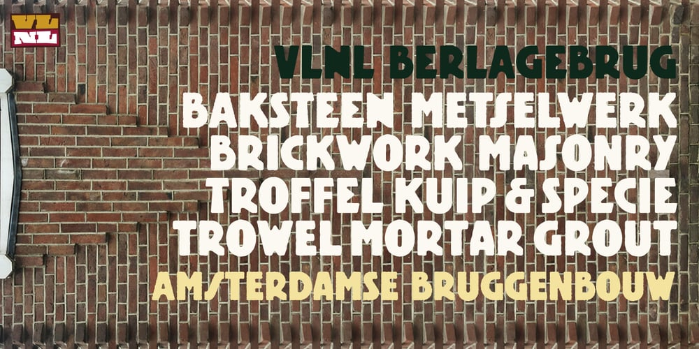VLNL Berlagebrug font