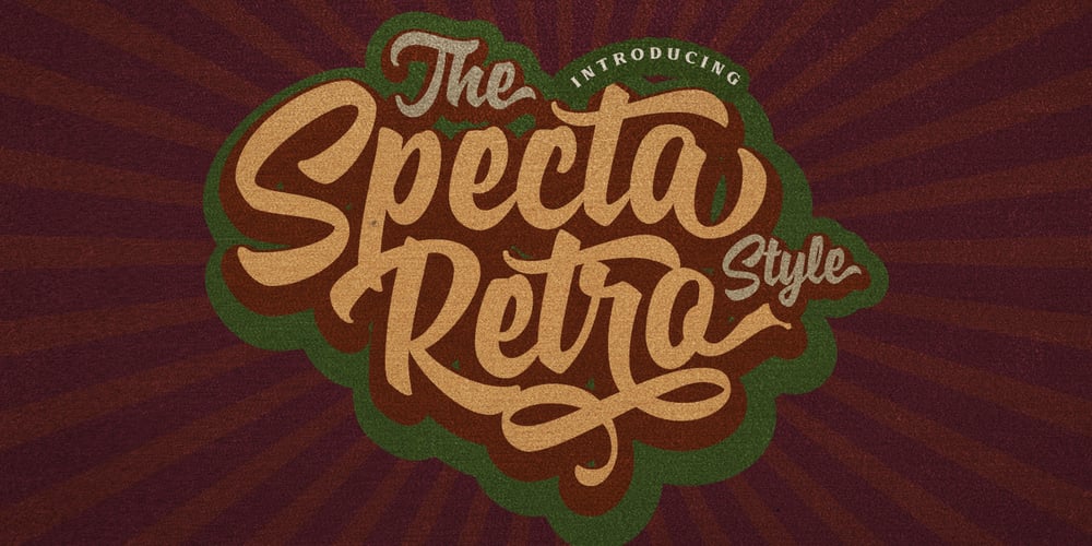 Specta Retro Script font
