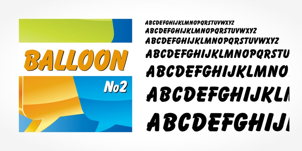 Balloon No2 font