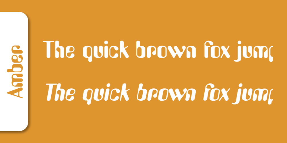 Amber font