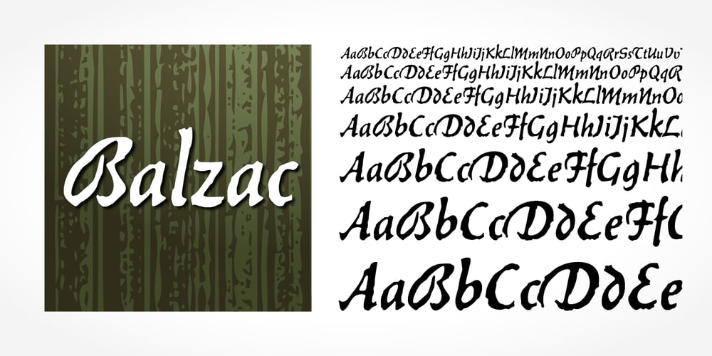Balzac font