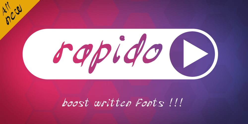 Rapido font