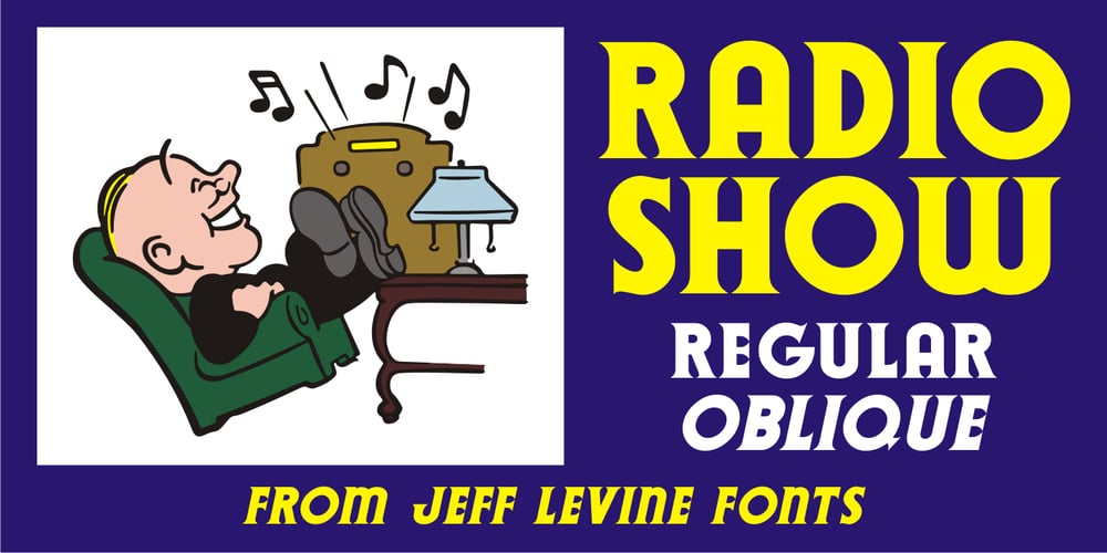 Radio Show JNL font