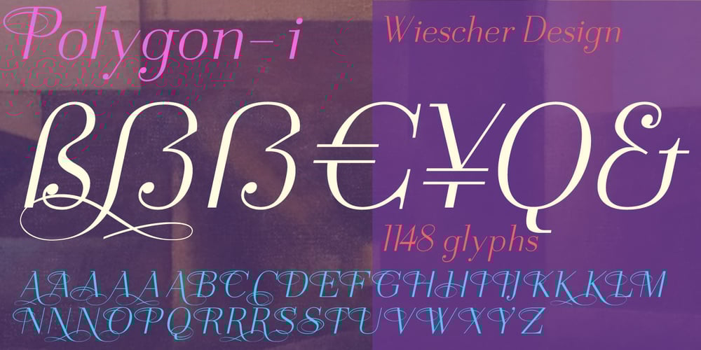 Polygon I font