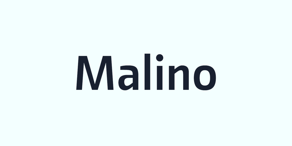 Malino font