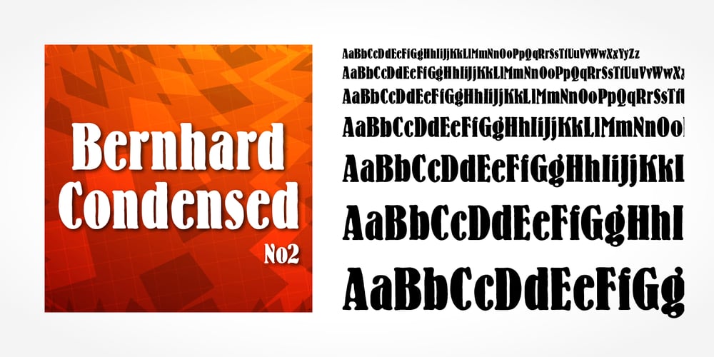 Bernhard Condensed No2 font