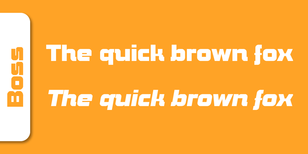 Boss font