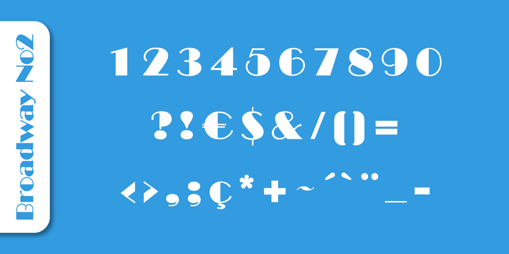 Broadway No2 font