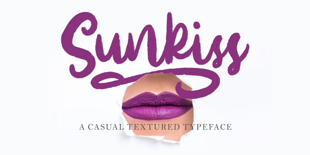 Sunkiss font