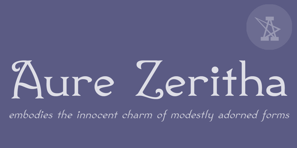 Aure Zeritha font
