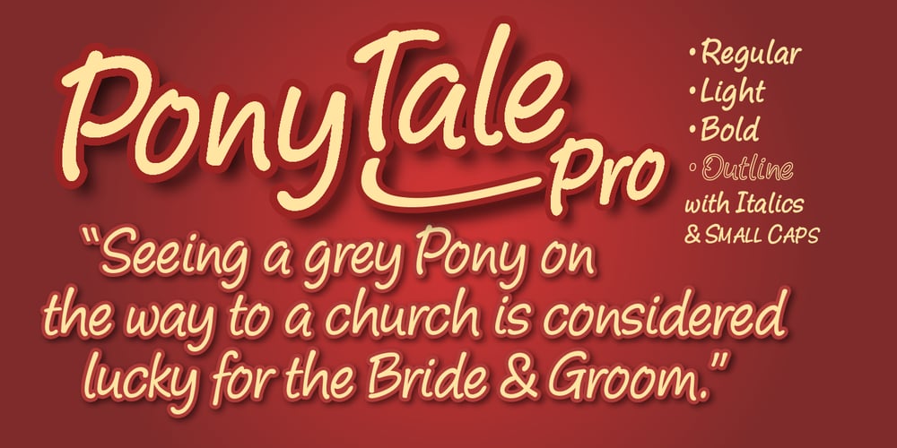 Pony Tale Pro font