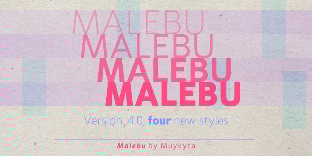 Malebu font