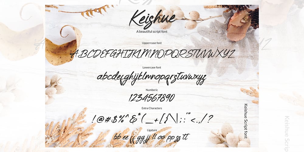 Keishue font