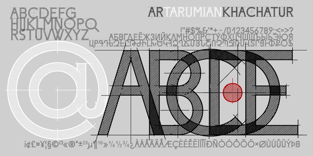 ArTarumianKhachatur font