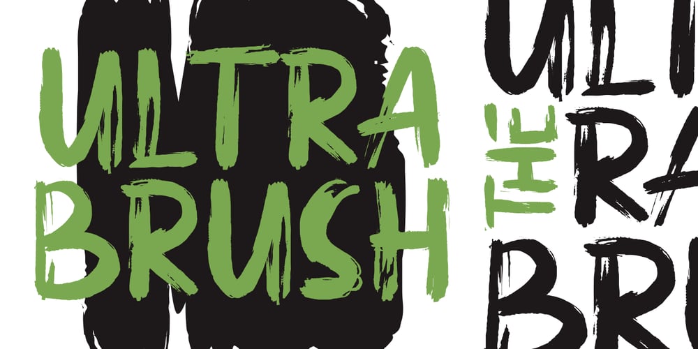 Ultra Brush font