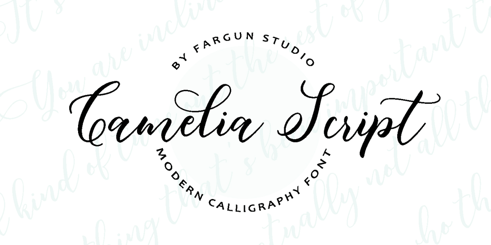 Camelia Script font