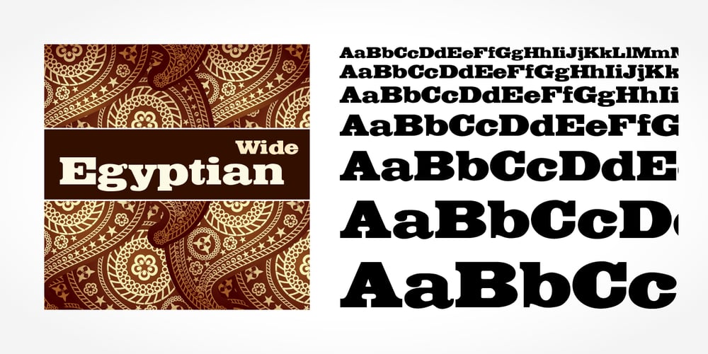 Egyptian Wide font