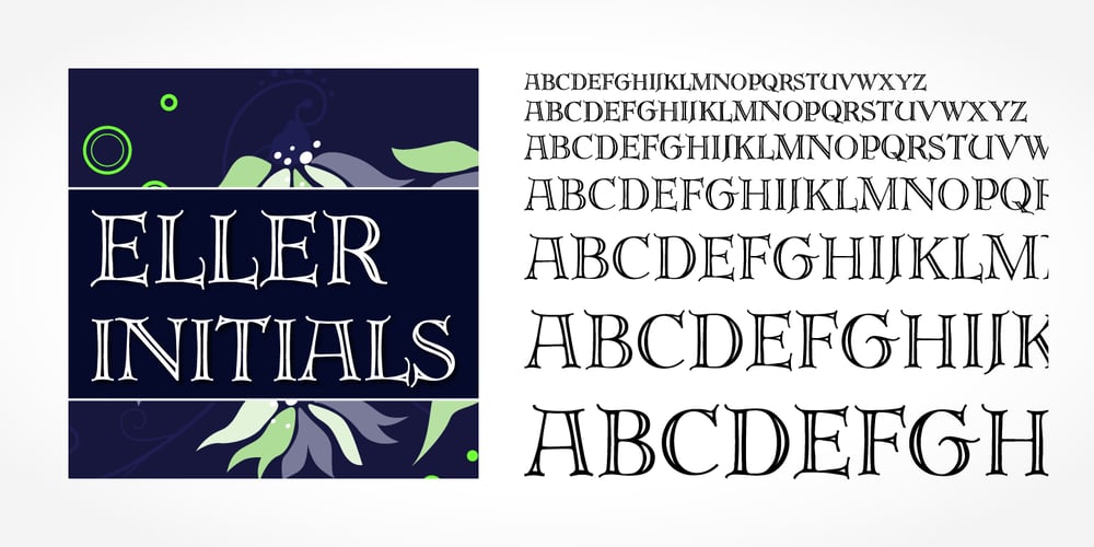 Eller Initials font