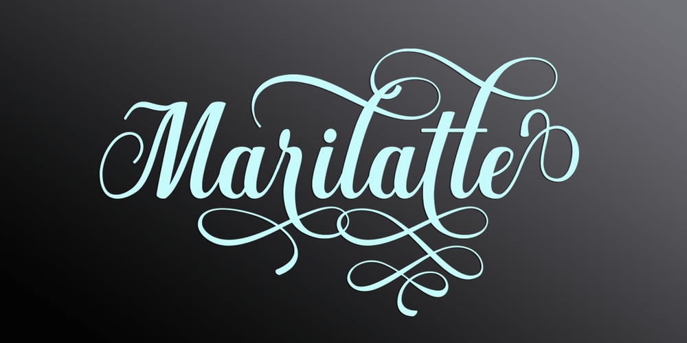 Marilatte font